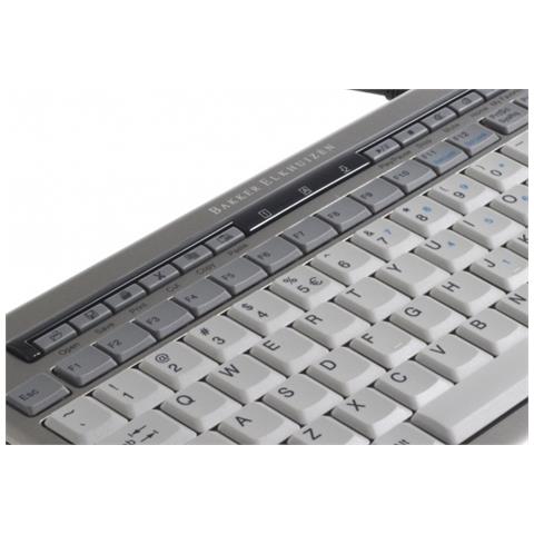 Tastiera PC Connessione USB Layout Olandese / Francese Grigia BNES840DBE - Foto 2